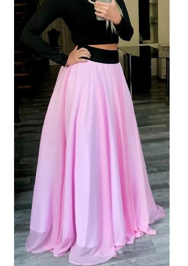 DLOUHÁ SUKNĚ - maxi sukně BOROS SK-L-PINK 01