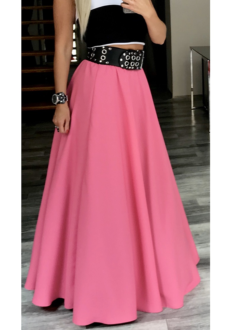 DLOUHÁ SUKNĚ - maxi sukně - BOROS SK-L-PINK 01