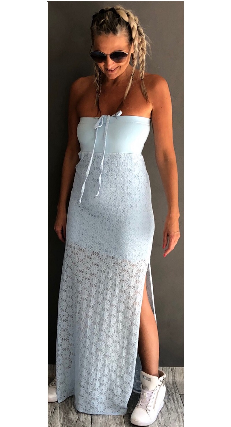 KRAJKOVÉ DLOUHÉ LETNÍ ŠATY - BOROS-DR-L-BLL 01