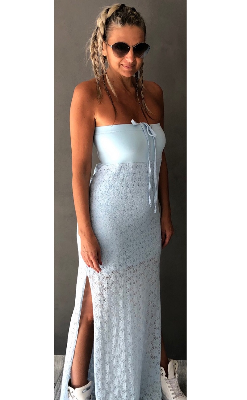 KRAJKOVÉ DLOUHÉ LETNÍ ŠATY - BOROS-DR-L-BLL 01