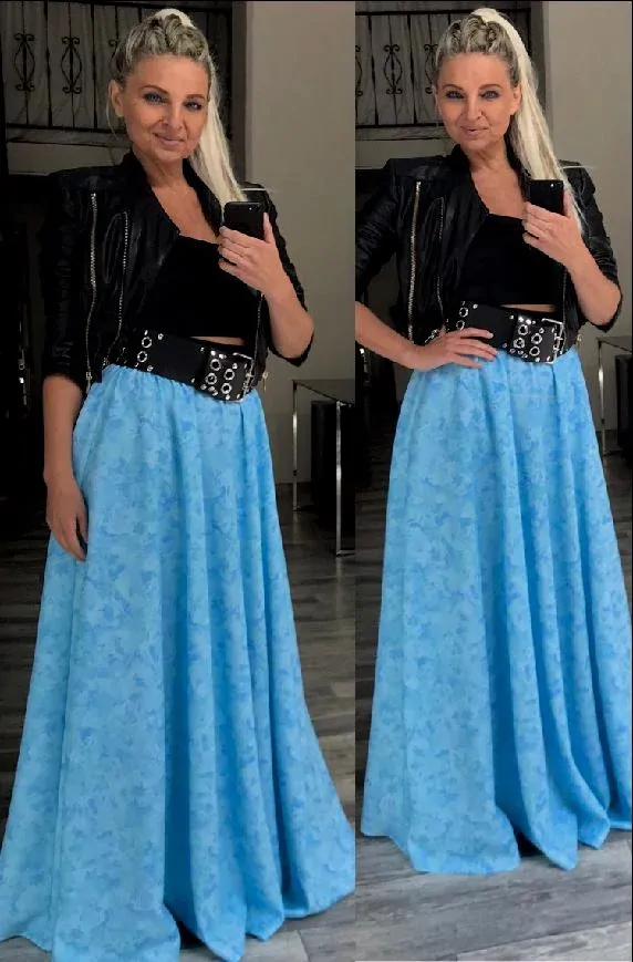 DLOUHÁ SUKNĚ - MAXI SUKNĚ BOROS SK-L-BLM 01