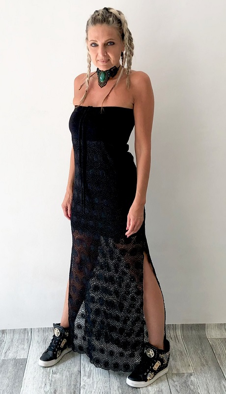 KRAJKOVÉ ŠATY - BOHEMIA ČERNÉ