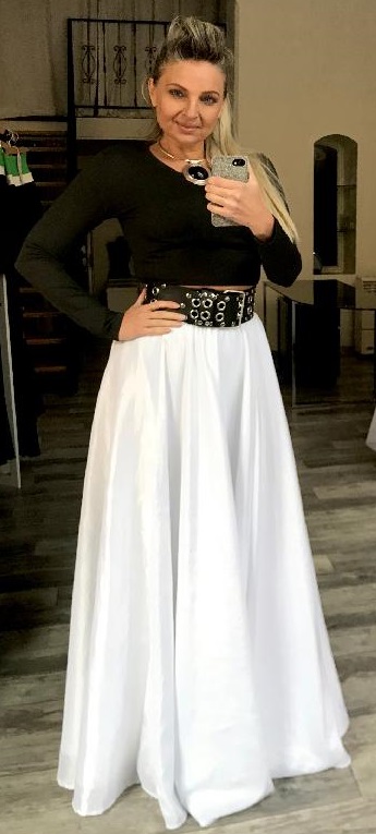 DLOUHÁ SUKNĚ - maxi sukně - BOROS SK-L-WH 03